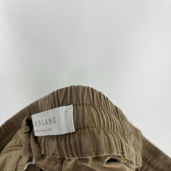 Everlane Shorts Size Medium Mens Khaki Brown Pull On Drawstring Chino Button Fly - Picture 7 of 7